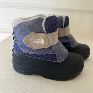 North Face Toddler Alpenglow II Snow Boots - Cave Blue - size 8
